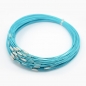 Preview: Steel Wire Necklace Cord, light blue