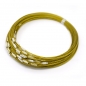 Preview: Steel Wire Necklace Cord, Gold