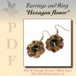 Preview: Tutorial earrings and ring "Hexagon flower"