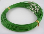 Steel Wire Necklace Cord, Deep Green