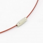 Preview: Steel Wire Necklace Cord, Dark Red