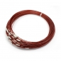 Preview: Steel Wire Necklace Cord, Dark Red