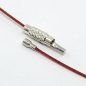 Preview: Steel Wire Necklace Cord, Dark Red
