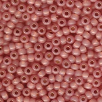 06-0642, Dyed Salmon Silver Lined Alabaster, 10g
