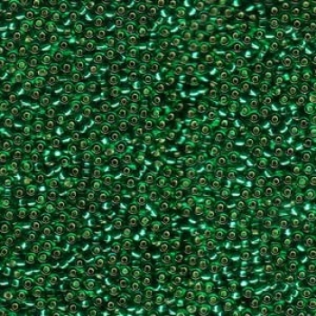 15-0017, Emerald Green Silver Lined, 5g