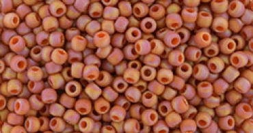 TR-11-2641F  Semi Glazed Rainbow - Orange, 10g