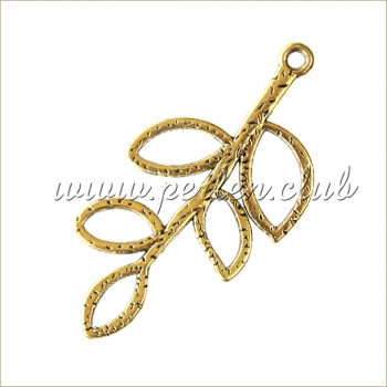 Leaf, Antique gold
