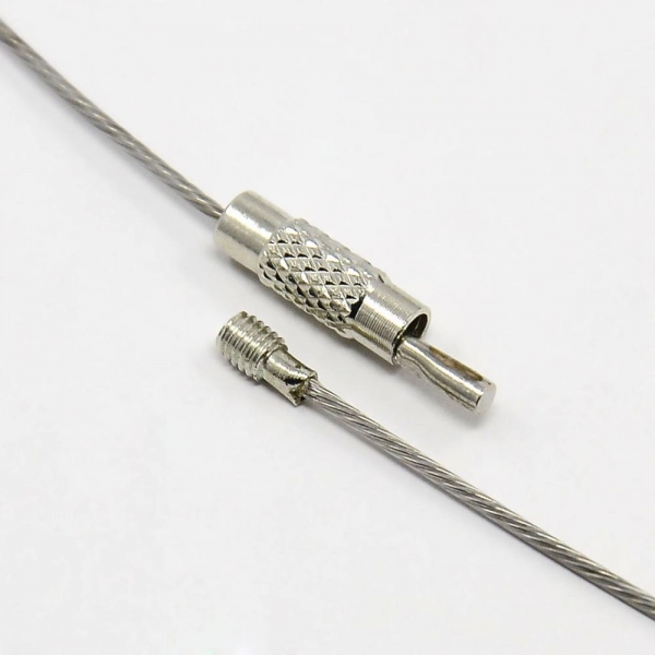 Steel Wire Necklace Cord, gray