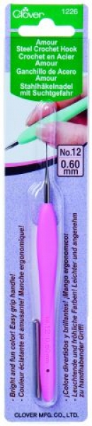 Clover Amour Steel Crochet Hook 0.60 mm