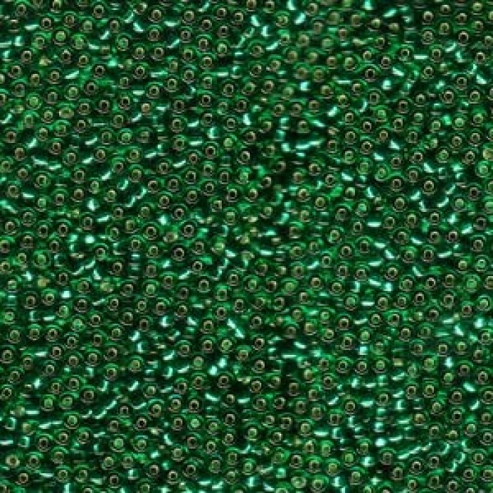 15-0017, Emerald Green Silver Lined, 5g