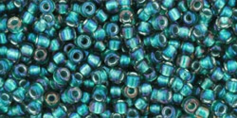 TR-11-270 Inside-Color Crystal/Metallic Teal-Lined, 10g