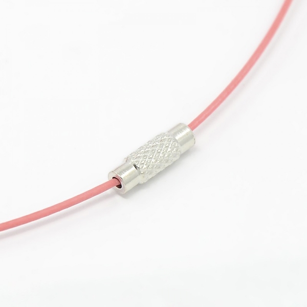 Steel Wire Necklace Cord, orange