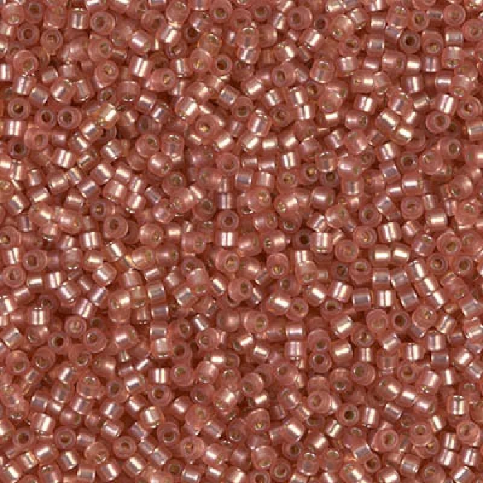 DB0685 Dyed Semi-Frosted Silverlined Light Cranberry, 5g