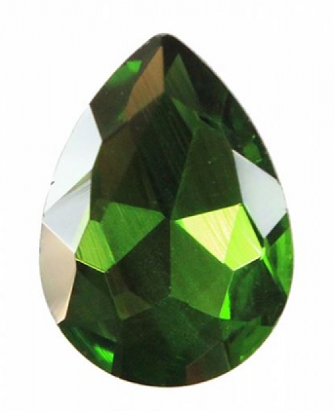 Drops 14x10mm, Dark moos green