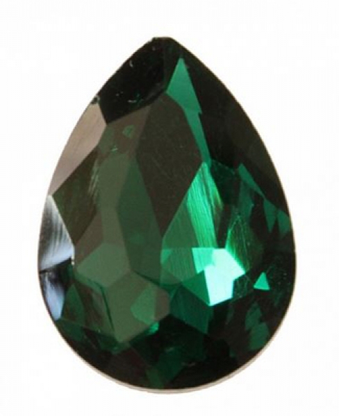 Tropfen 14x10mm, Emerald