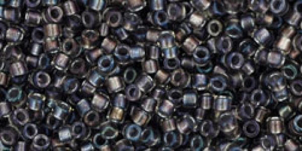 TT-01-266 Inside-Color Gold-Luster Crystal/Opaque Gray-Lined, 5g